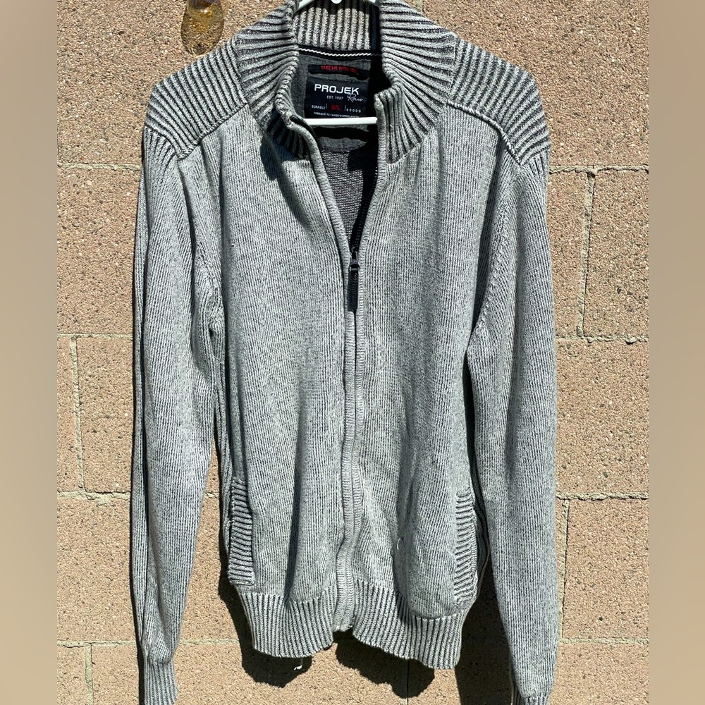 Light grey Projek Raw sweater.